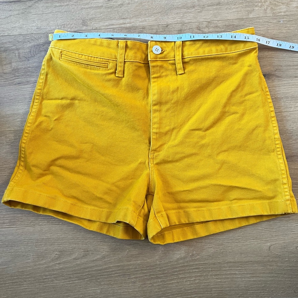 Madewell Emmett Yellow Shorts